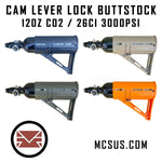 Cam Lever Lock Free Floating 26ci /12oz TCA Universal Air Buttstock (Option To Add Air Tank)