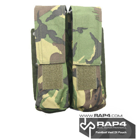 Double Pod Pouch for Strikeforce/Tactical Ten Vest (British DPM) Clearance Item