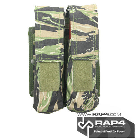 Double Pod Pouch for Strikeforce/Tactical Ten Vest (Tiger Stripe) Clearance Item