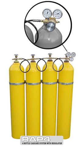 Bulk 4 Bottle Cascade System with Regulator