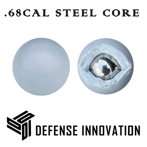 High Performance Heavy Duty Steel Core Projectile Ammo (.68 Cal)
