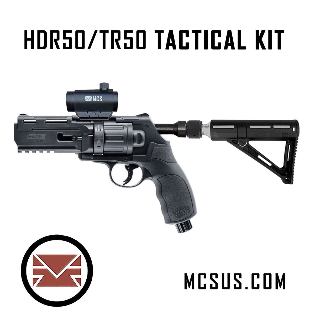 HDR50 TR50 Revolver Tactical With 88g CO2 Buttstock Kit (Revolver Not ...
