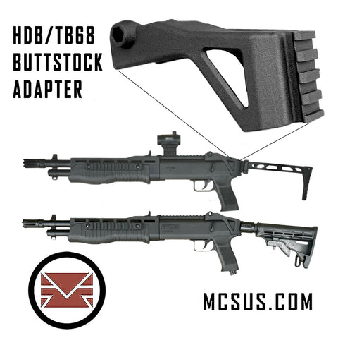 HDB TB68 Shotgun 1913 Picatinny Rail Buttstock Adapter