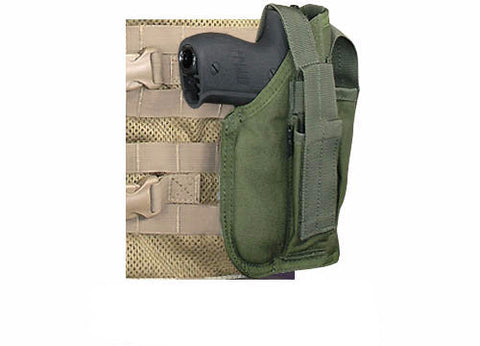 OLIVE DRAB MOLLE Cross Draw Holster Right Hand Small