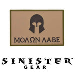 Sinister Gear "Molon Labe (Come and Take)" PVC Patch - Arid