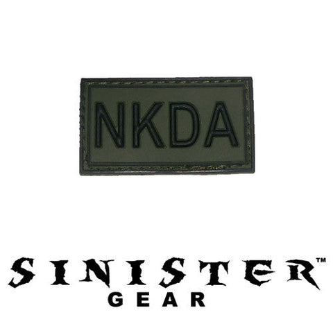 Sinister Gear "NKDA" PVC Patch - Green