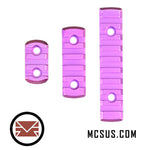 Picatinny Rail For M-LOK Handguard (Pink) Option: 1.5 Inch, 2.5 Inch 4 Inch