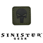 Sinister Gear "Punisher Pendant" PVC Patch - Black/Green