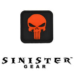 Sinister Gear "Punisher Pendant" PVC Patch - Orange