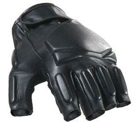 Tactical Leather Gloves (Open Finger)  Clearance Item