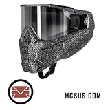 Carbon Machine Silver HSTL Skull Goggle (Chrome Thermal Lens)