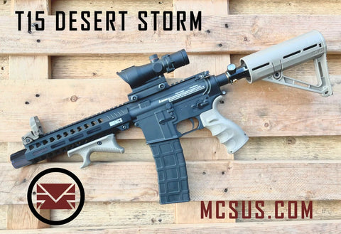 Custom T15 Desert Storm Custom Paintball Gun