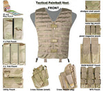 TAN MOLLE Tactical Vest