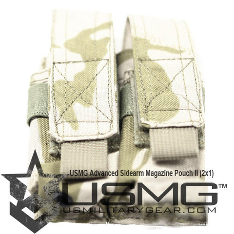 MOLLE Double Advanced Sidearm Magazine Pouch (DPM Desert) Clearance Item