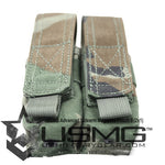 MOLLE Double Advanced Sidearm Magazine Pouch (Woodland) Clearance Item