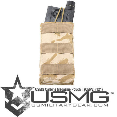 MOLLE Single M4 DMAG & Helix Magazine Pouch (Desert DPM)