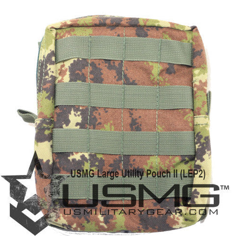 MOLLE Large Multi-Use Zipper Utility Pouch (Italian Camo)