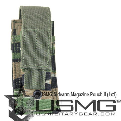 MOLLE Single Sidearm Magazine Pouch (Tiger Stripe) Clearance Item