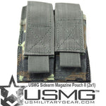 MOLLE Double Sidearm Magazine Pouch (German Flecktarn) Clearance Item