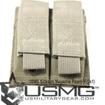 TAN MOLLE  Double Sidearm Magazine Pouch