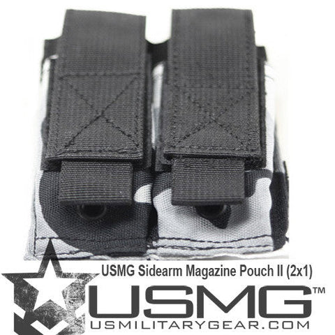 MOLLE Double Sidearm Magazine Pouch (Urban Camo) Clearance Item