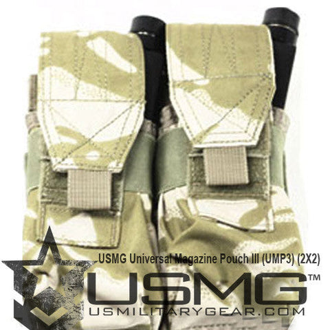 MOLLE Double Universal Magazine Pouch (British DPM Desert)