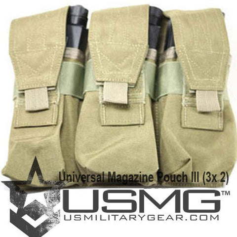 MOLLE Triple Universal Magazine Pouch (TAN)