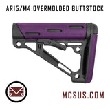 AR15/M4 OverMolded Mil-Spec Buffer Carbine Buttstock