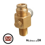 CO2 Tank Valve With On/Off Knob