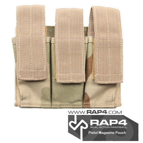 Pistol Magazine Pouch for Strikeforce/Tactical Ten Vest (Desert Camo) Clearance Item