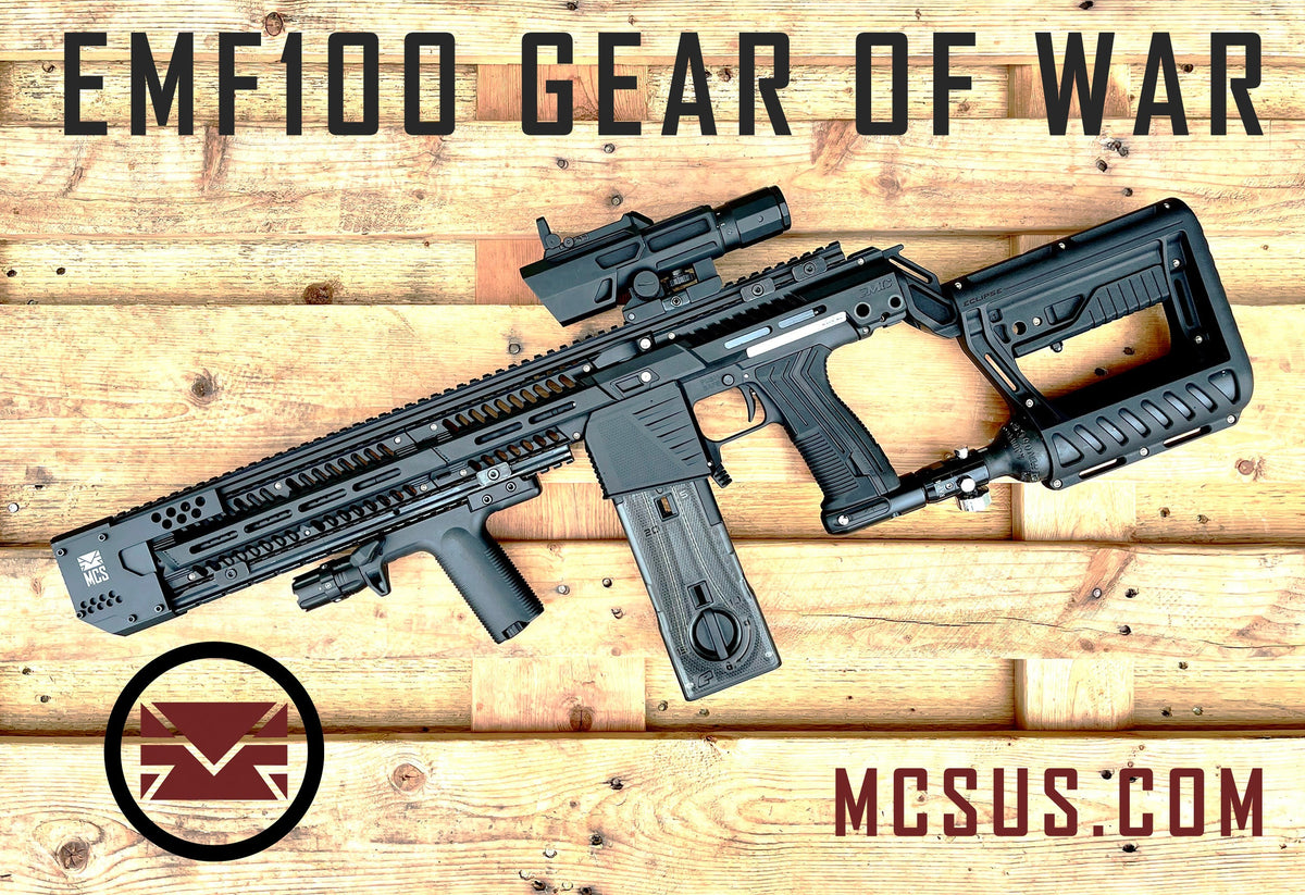 MG100 EMF100 Swordfish Gear Of War Paintball Gun – MCS Mexico