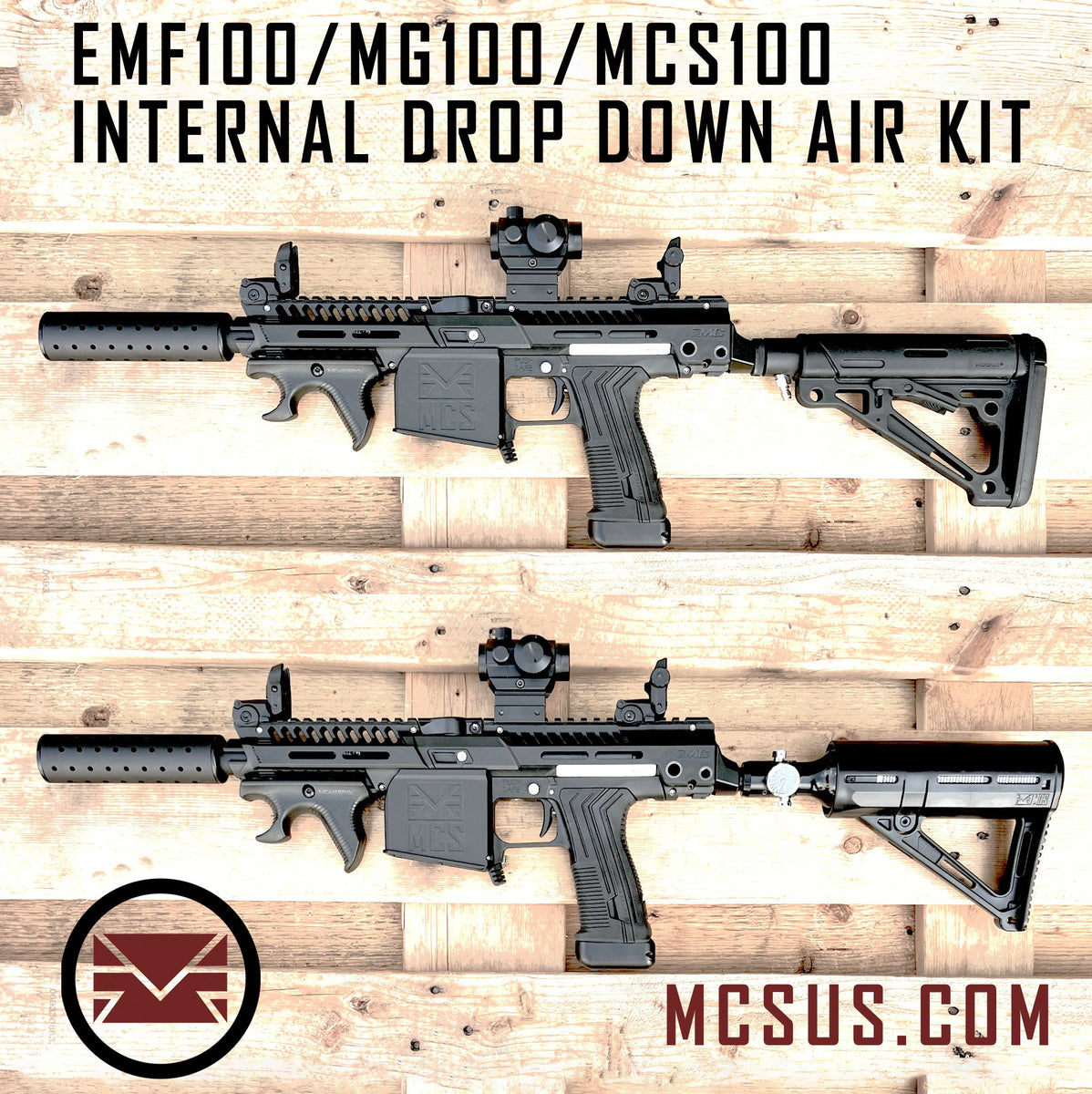Drop Down EMF100 MG100 MCS100 ASA Buttstock Adapter – MCS Mexico