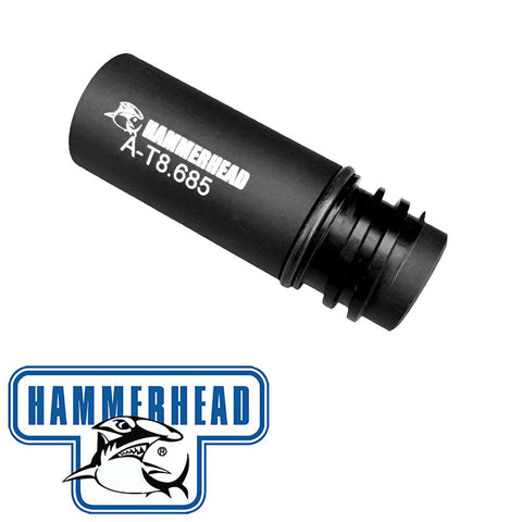 Hammerhead Barrel Adapter Fin Sizer (Auto Cocker Thread Female To Tippmann 98 Thread Male)