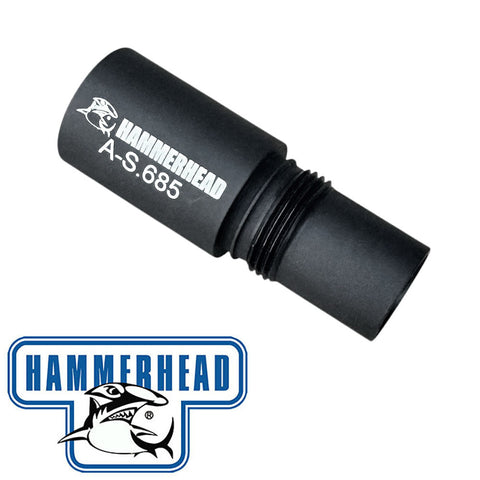Hammerhead Barrel Adapter Fin Sizer (Auto Cocker Thread Female To Spyder Thread Male)
