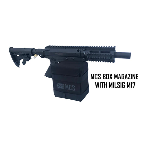 MCS Gen2 Box Magazine With High Performance Vortex Drive For MILSIG Valken M17/M5/CQMF Paintball Gun