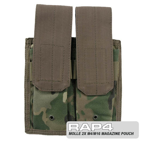 MOLLE Double M4 DMAG & Helix Magazine Pouch (Eight Color Desert) Clearance Item