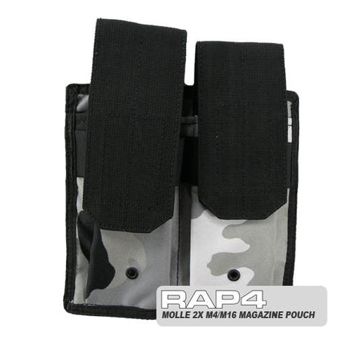 MOLLE Double M4 DMAG & Helix Magazine Pouch (Urban Camo) Clearance Item