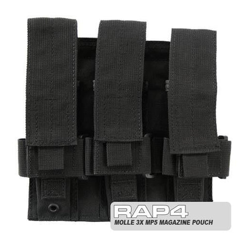 MOLLE Triple MP5 Magazine Pouch (Black) Clearance Item