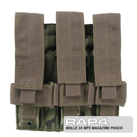 MOLLE Triple MP5 Magazine Pouch (Eight Color Desert) Clearance Item