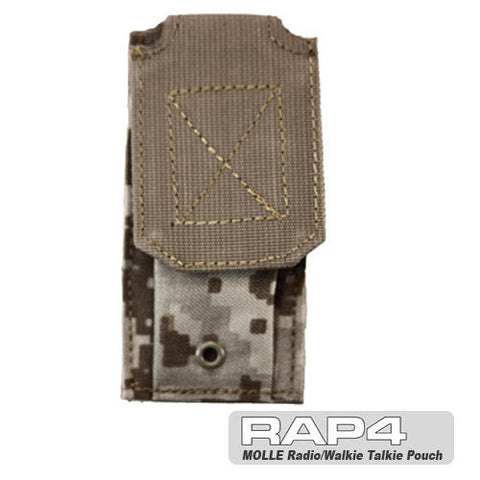 MOLLE Radio/Walkie Talkie Pouch (Desert Digital)