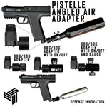 Pistelle Angled HPA Air Adapter (Optional 88G/90G Cylinder Adapter)