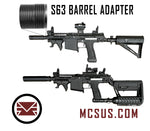 EMF100 S63 Barrel Muzzle Thread Adapter Planet Eclipse Paintball Marker