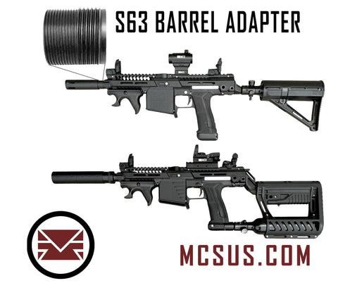 EMF100 S63 Barrel Muzzle Thread Adapter Planet Eclipse Paintball Marker
