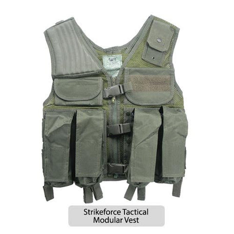 Olive Drab Strikeforce Tactical Modular Vest (Large Size)