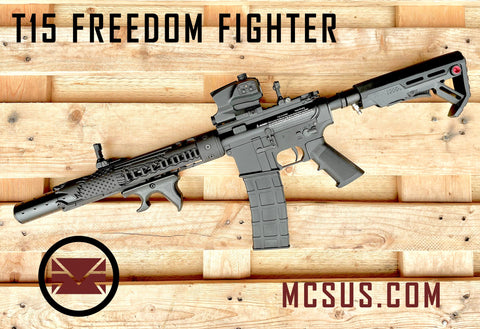 Custom T15 Freedom Fighter Custom Paintball Gun