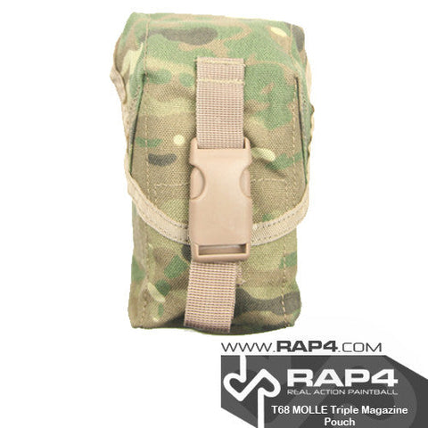 MOLLE Triple M4 DMAG & Helix Magazine Pouch (Eight Color Desert) (Clearance Item)