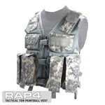 Tactical Ten Paintball Vest, Large Size (Italian Camo)