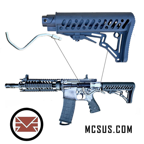 Tippmann TMC Elite Remote Line Adapter With Air Pipe and Buttstock Kit (V2 Production Version)
