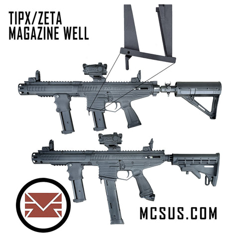 TIPX and Zeta Magazine Well For Tippmann Stormer