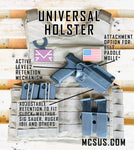 Universal Holster (Glock, S&W, Sig Sauer, Walther, Ruger, 1911, Springfield Armory, Beretta, CZ, Fit 80+ Pistols) Left/Right Hand